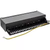 InLine patchpanel Cat.6A tafel-/wandmontage 12 poorten zwart