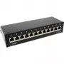 InLine patchpanel Cat.6A tafel-/wandmontage 12 poorten zwart RAL9005