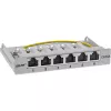 InLine Patchpanel Cat.6A 0,5HE 6-poorts, tafel/wand/rail, grijs met stofkap