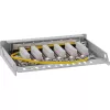 InLine Patchpanel Cat.6A 0,5HE 6-poorts, tafel/wand/rail, grijs met stofkap