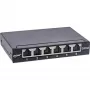 InLine patchpanel Cat.6A 0,5U 6-poorts, tafel/wand/rail, zwart met stofbescherming