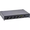 InLine patchpanel Cat.6A 0,5U 6-poorts, tafel/wand/rail, zwart met stofbescherming