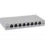 InLine Patchpanel Cat.6A 0,5HE 8-poorts, tafel/wand/rail, grijs, stofkap