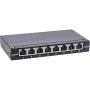 InLine patchpanel Cat.6A 0.5U 8-poorts, tafel/wand/rail, zwart, stofbescherming