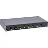 InLine patchpanel Cat.6A 0.5U 8-poorts, tafel/wand/rail, zwart, stofbescherming