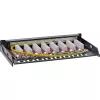 InLine patchpanel Cat.6A 0.5U 8-poorts, tafel/wand/rail, zwart, stofbescherming