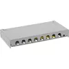 InLine Patchpanel Cat.6A 0,5HE 8-poorts, tafel-/wandmontage lichtgrijs RAL7035