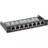 InLine Patchpanel Cat.6A 0,5HE 8-poorts, tafel-/wandmontage zwart RAL9005
