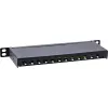InLine 10 inch Patchpanel Cat.6A 0,5HE 12-poorts, met stofkap, zwart