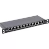 InLine Patchpanel 10 inch Cat.6A 0,5HE 12-poorts zwart RAL9005