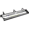 InLine 16-voudig Patchpanel, Keystone-leegpaneel met 3 houders, 19 inch, 1HE zwart