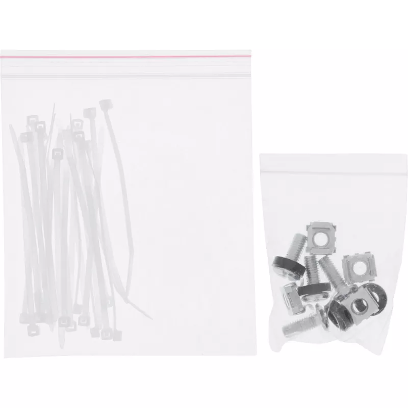 InLine Patch Panel Cat.6A 16-voudig, met 3 kabelmanagementbeugels, 16 keystones, 19 inch, 1HE, grijs
