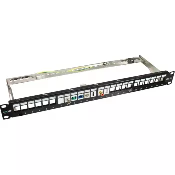 Blind patchpanel InLine 76824B 19 inch Cat.6A 24 poorten 1U zwart