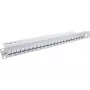 InLine blind patchpanel 19 inch 24 poorten 1U lichtgrijs rackmontage
