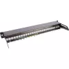 InLine blind patchpanel uittrekbaar 19 inch 24 poorten 1U zwart