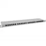 InLine 19 inch patchpanel Cat.6A 0,5U 24-poorts, met stofbescherming, grijs