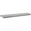 InLine 19 inch patchpanel Cat.6A 0,5U 24-poorts, met stofbescherming, grijs