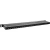 InLine 19 inch patchpanel Cat.6A 0,5U 24-poorts, met stofbescherming, zwart