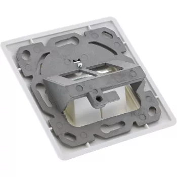 InLine Cat.6A inbouwdoos 2x RJ45 wit RAL9010