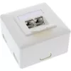 InLine inbouwdoos Cat.6A opbouw 2x RJ45-bus RAL9010 wit