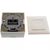 InLine inbouwdoos Cat.6A opbouw 2x RJ45-bus RAL9010 wit