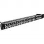 InLine blind RJ45 keystone patchpanel 19 inch, 48 poorten, 1U, zwart