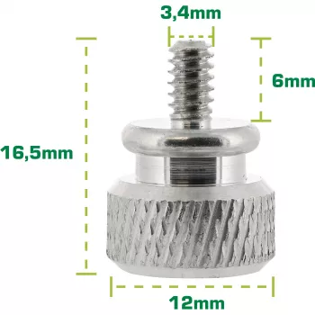 InLine kartelschroeven voor behuizing, aluminium, zilver, 10 st.