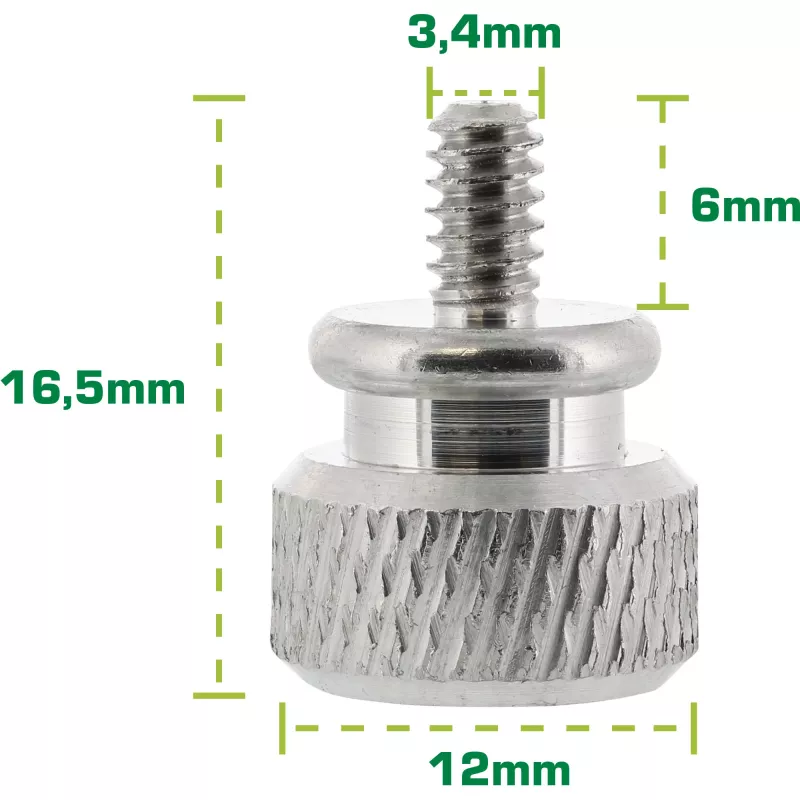 InLine kartelschroeven voor behuizing, aluminium, zilver, 10 st.