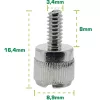 Kartelschroeven voor behuizing InLine 77770A zilver 6-pack