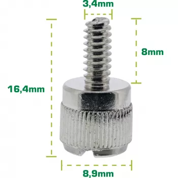 Kartelschroeven voor behuizing InLine 77770A zilver 6-pack