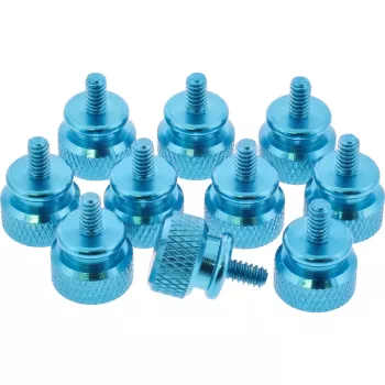 Kartelschroeven voor behuizing InLine 77770B blauw aluminium 10 stuks verpakking