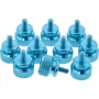 Kartelschroeven voor behuizing InLine 77770B blauw aluminium 10 stuks verpakking