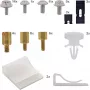 InLine schroevenset met jumpers, plakclips, afstandhouders, kabelclips, 63 stuks, InLine 77778