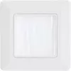 Wandframe met borsteldoorvoer InLine 78501 voor tv, kunststof, wit RAL9010, 80×80 mm