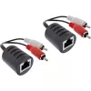 InLine RCA audio via LAN / Ethernet / RJ45-kabel 2 stuks, een set