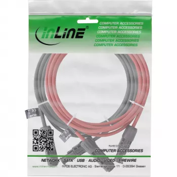 Middenspanningskabel InLine 95410 1500V 10m rood zwart