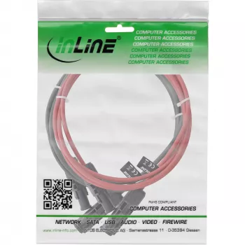 Middenspanningskabel InLine 95603 rood zwart 1500V 3m