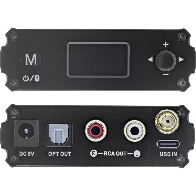InLine Bluetooth 5.1 HiFi-receiver & USB-DAC met LCD 30m bereik