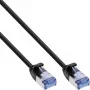 InLine B-71955S Bulkverpakking 250 st. Slim patchkabel U/FTP PiMf Cat.6A, 0,5 m, zwart