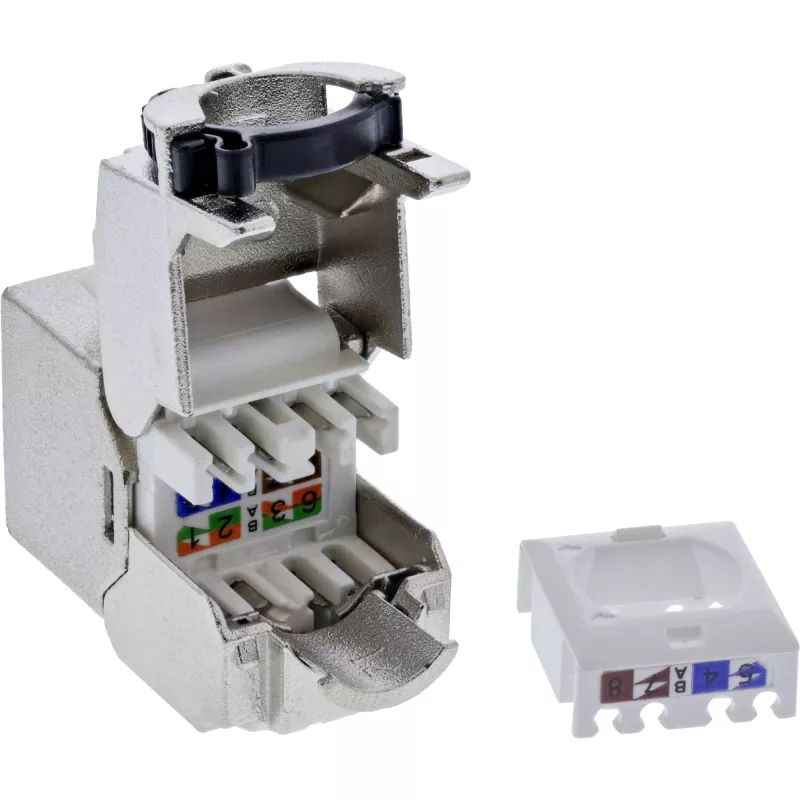 InLine B-76202Q Keystone RJ45-aansluiting Slim, Cat.8.1, bulkverpakking van 24