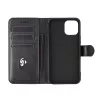 Wallet Case eSTUFF ES67110011-BULK voor iPhone 17 Pro Max zwart 3 kaartvakken