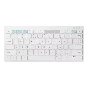 Samsung toetsenbord voor mobiele apparaten EJ-B3400BWGGDE wit Bluetooth QWERTZ Duits batterij AAA 280,4 × 127,4 × 15,4 mm