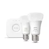 Smart LED-starterkit Philips Hue White and Colour Ambience — 2× E27 11W lampen, Bluetooth/Zigbee