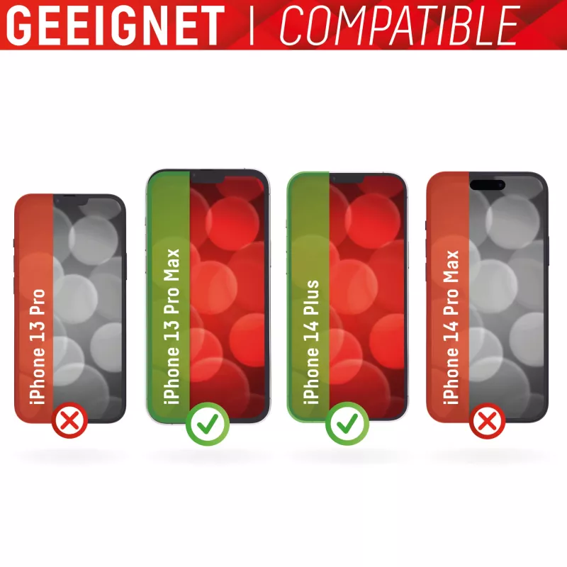 Displex Full Cover gehard glasfolie Apple iPhone 13 Pro Max 14 Plus gehard glas krasbestendig