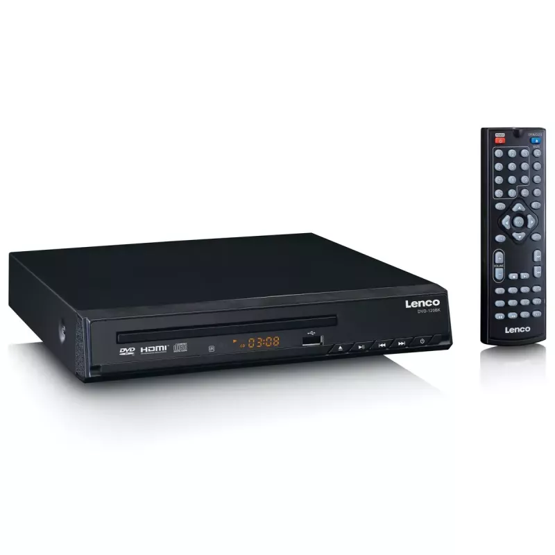 DVD-speler Lenco DVD-120 zwart NTSC PAL 20-20000 Hz 90 dB