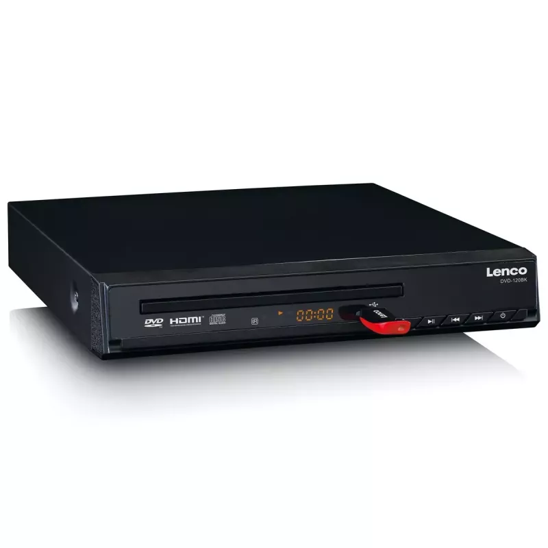 DVD-speler Lenco DVD-120 zwart NTSC PAL 20-20000 Hz 90 dB