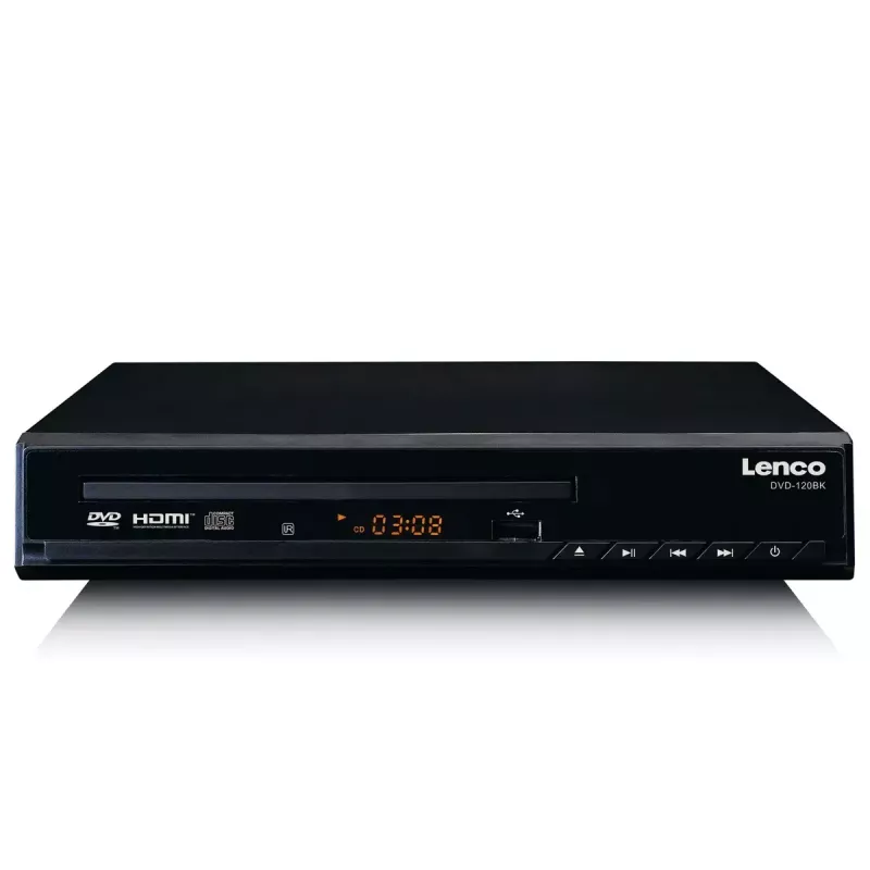 DVD-speler Lenco DVD-120 zwart NTSC PAL 20-20000 Hz 90 dB