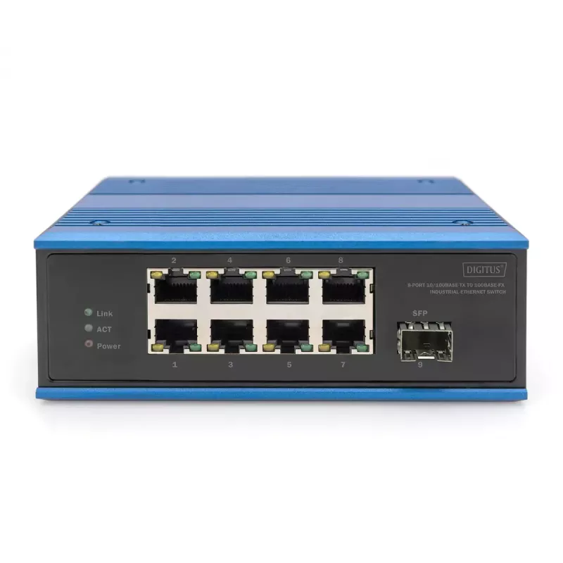 Unmanaged switch Digitus DN-651132 8 poort Fast Ethernet 1 SFP-uplink
