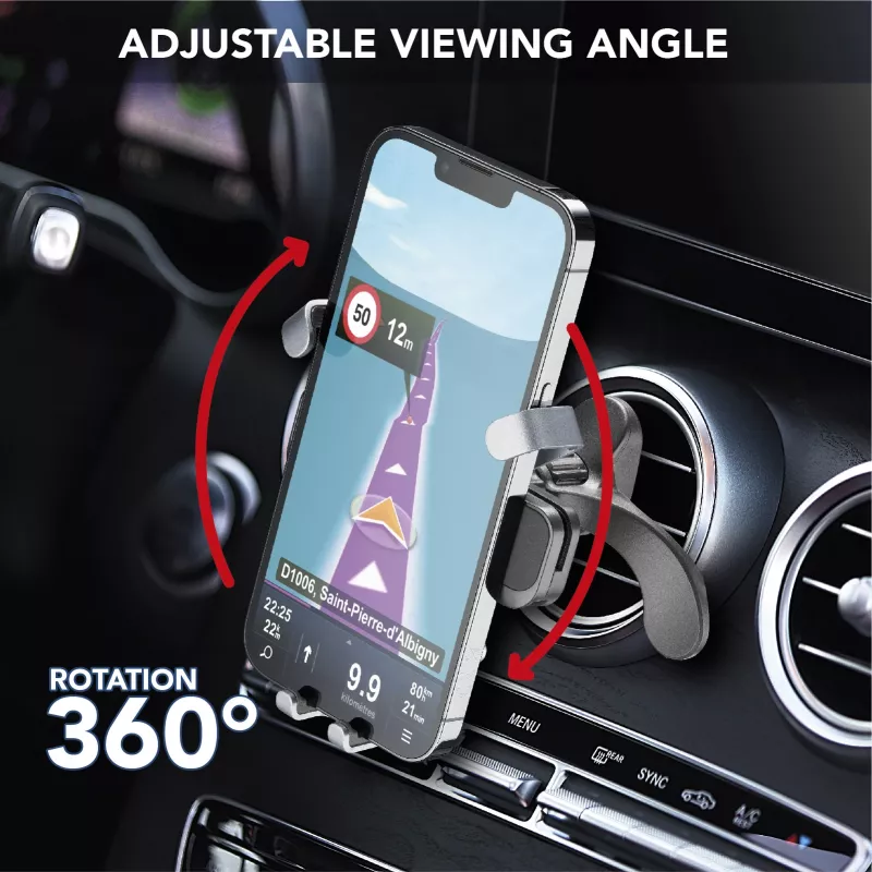 Cellularline Slide Fit - universele auto-smartphonehouder met eenvoudig insteken