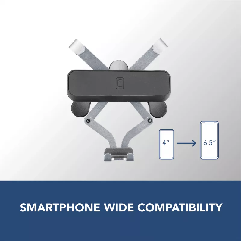 Cellularline Slide Fit - universele auto-smartphonehouder met eenvoudig insteken